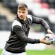 Widnes Vikings player Joe Lyons warming up for a game